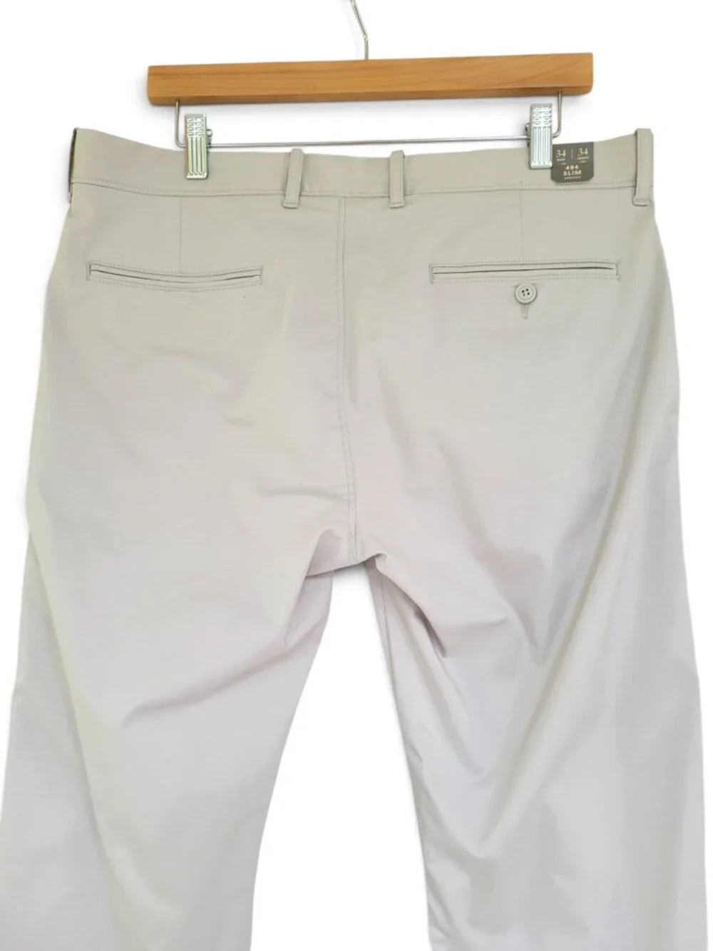 J Crew Men's Slim Fit Tech Chino in Ashen Taupe 34/34